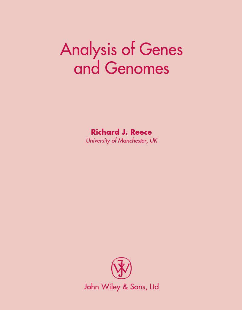 دانلود کتاب آنالیز ژن و ژنوم
