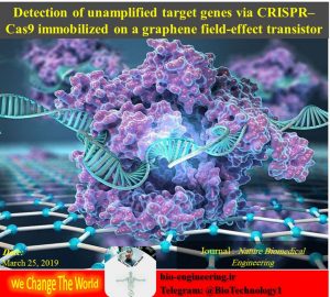 بیوسنسور کریسپر | بیوسنسور مبتنی بر کریسپر | CRISPR-chip | کریسپر | علوم زیستی | CRISPR | بیوسنسورها | دیستروفی عضلانی دوشن | DNA | گرافن