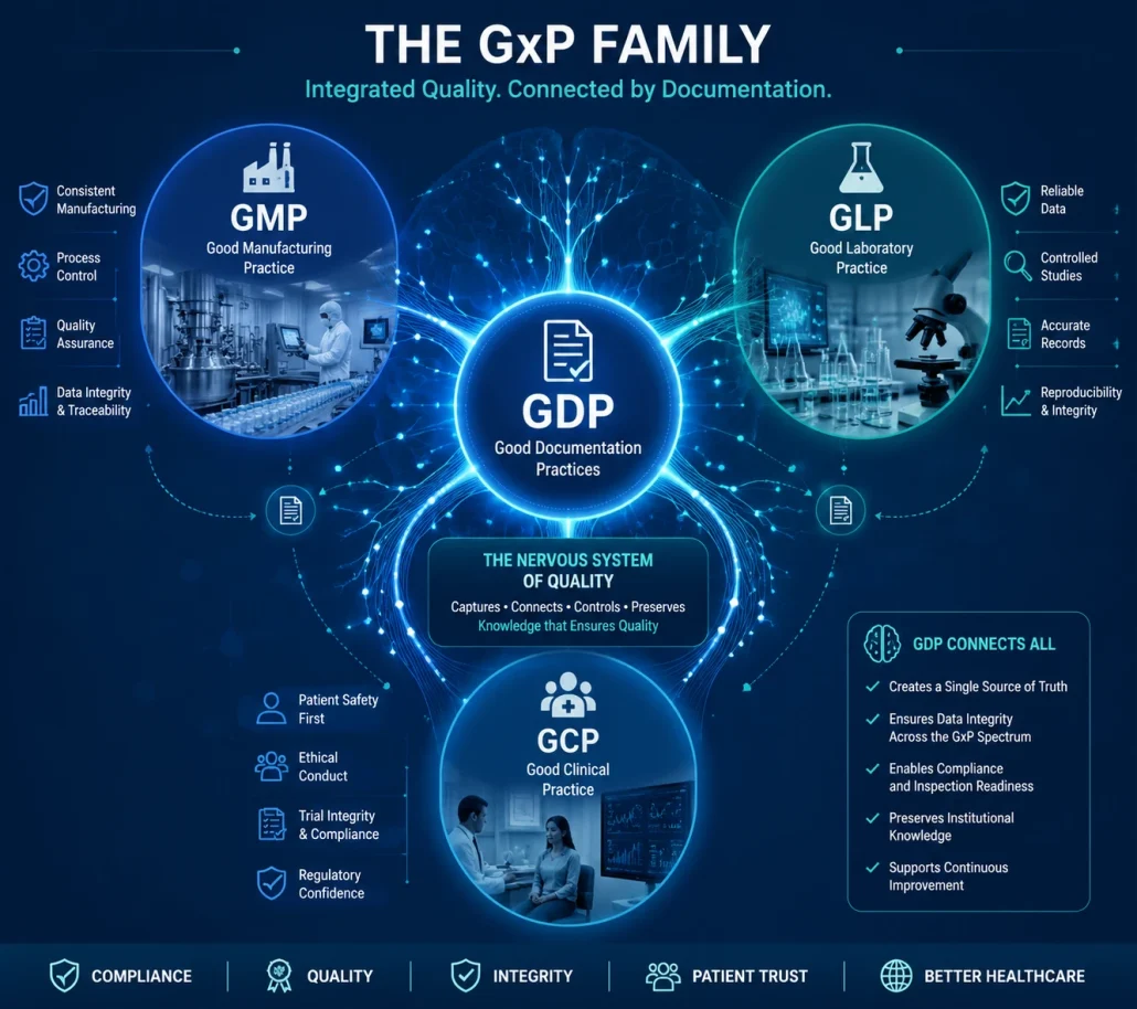 خانواده GXP یا GLP , GDP , GMP و GCP